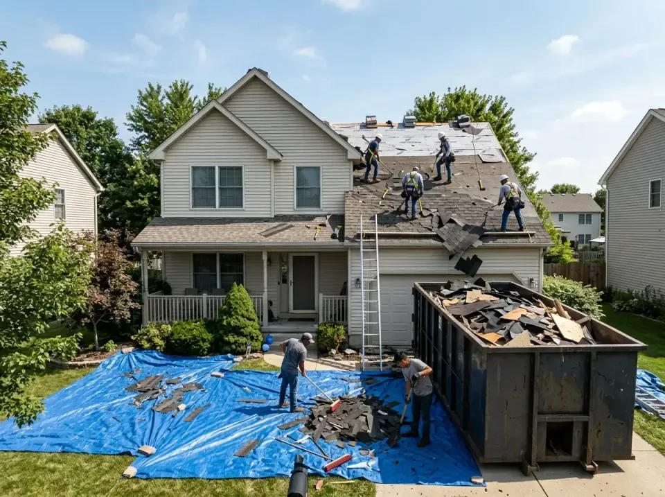 roof-replacement-debris-remova-004 — frequently asked questions, Cheapest Dumpster Rentals in Orange Beach, AL